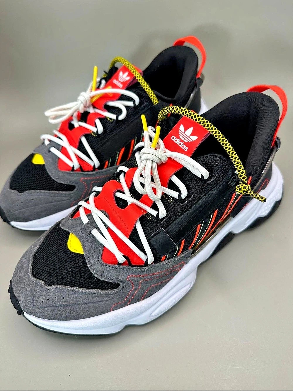 Adidas Original Ozweego Zip Black Solar Red in  Men’s Size 7.5. Women 9